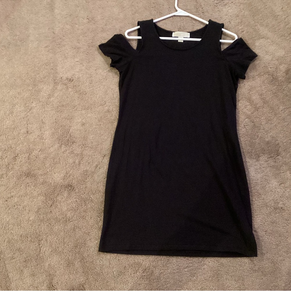 Michael Kors Black Cold Shoulder Dress